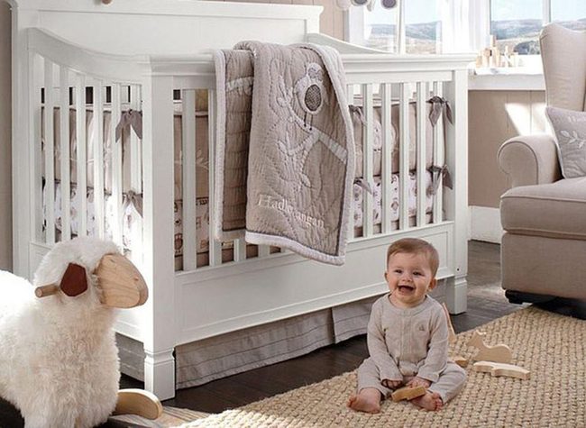 Grey Nursery Soft Textures Natural Light