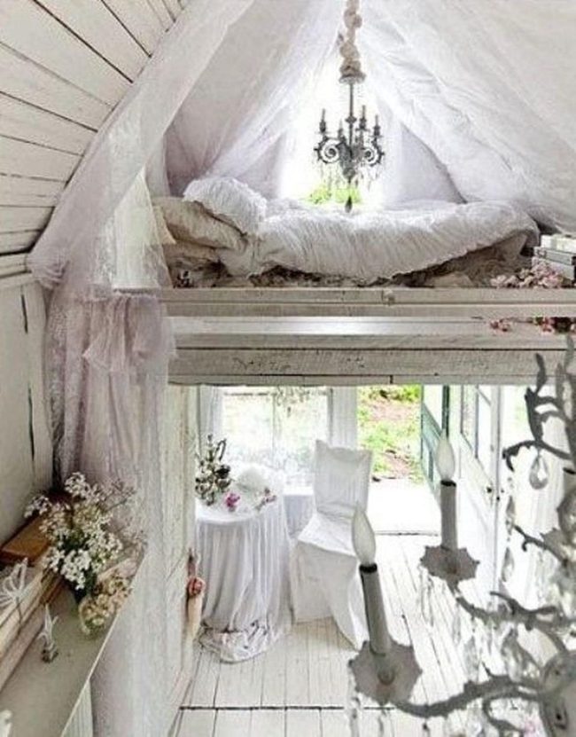 Sunlit Attic White Space