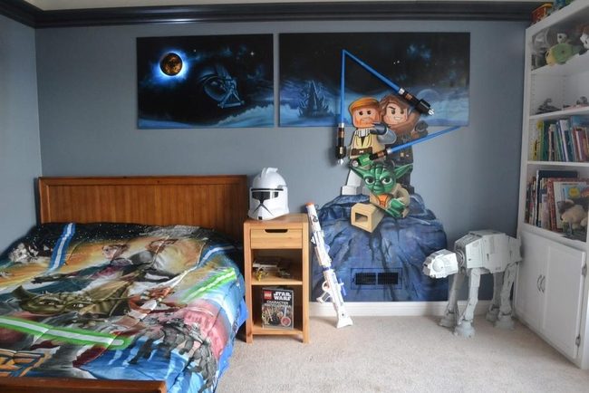 Star Wars Lego Room Blue-Gray