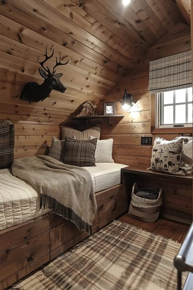 Wooden Warmth Dorm Retreat