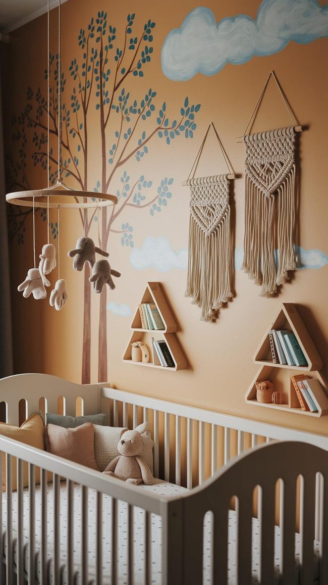 Hand-Painted Walls, Wooden Touches