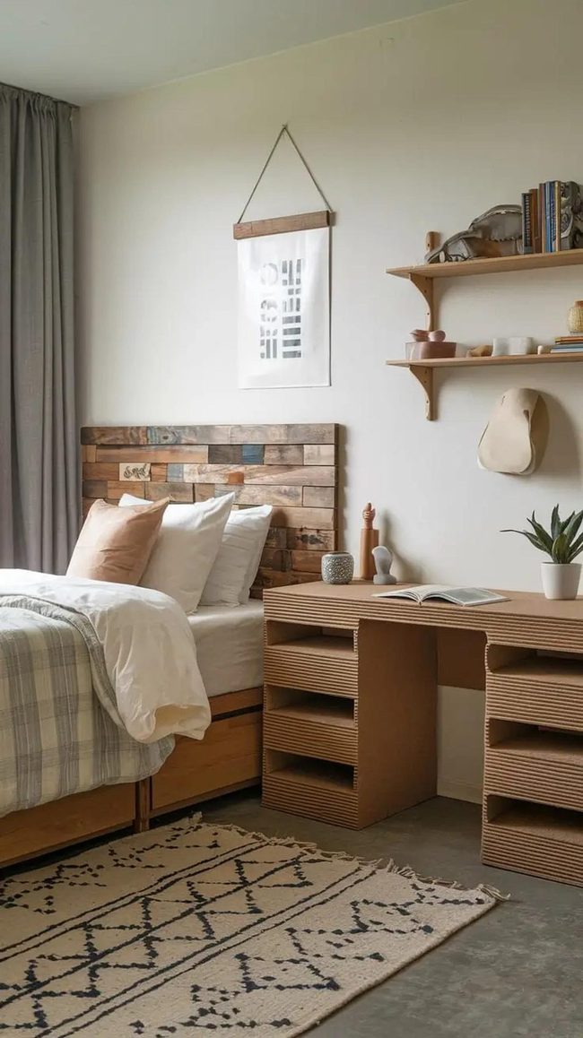 Recycled Materials Student Living Space