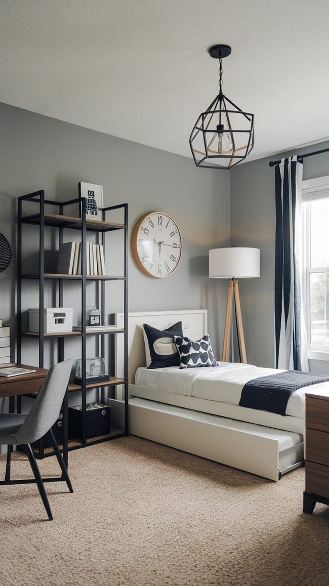 Geometric Pendant Light Drama