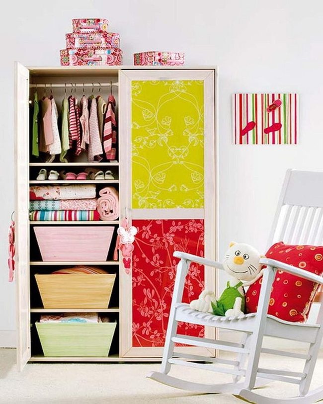Green Floral Nursery with White Rockers