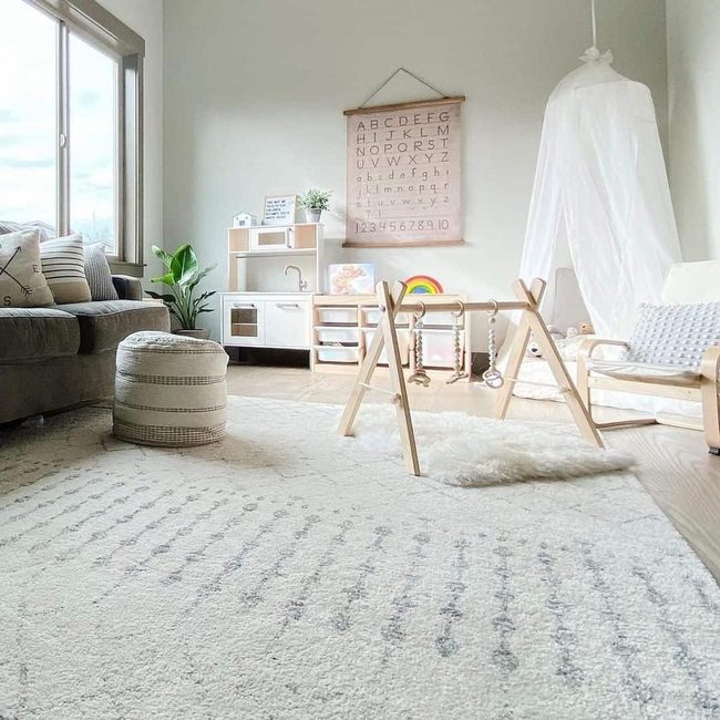 Sunlit Playroom with Canopy Retreat
