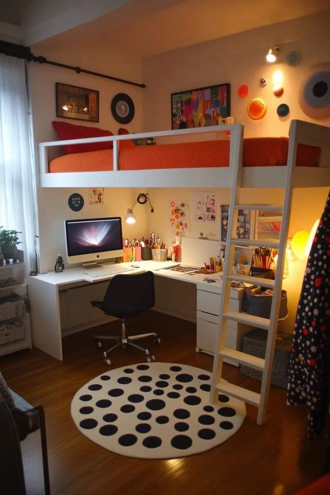 Lofted Bed Vertical Living