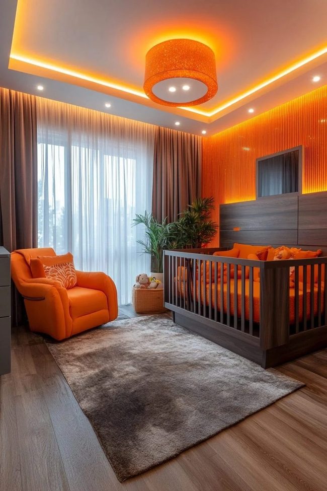 Orange Nursery With Natural Balance