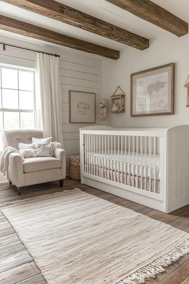 Wooden Beams, Peaceful Nursery