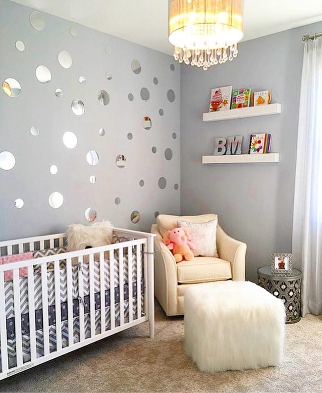 Reflective Metallic Nursery Stickers