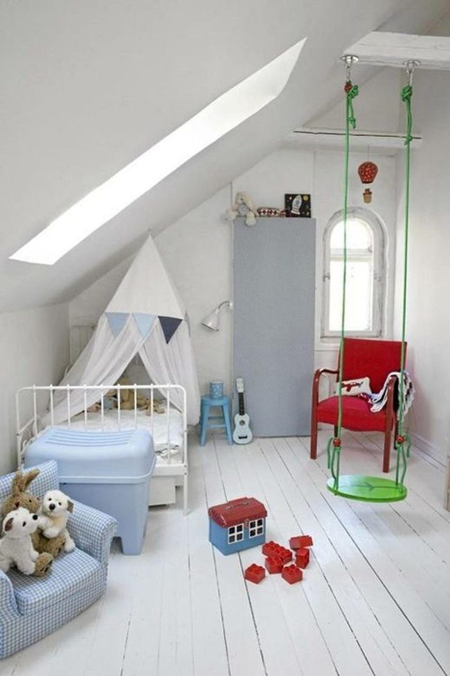 Colorful Canopy Playroom