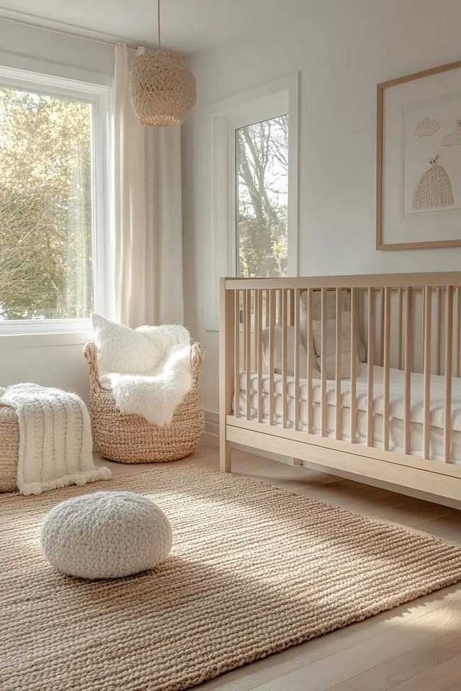 Light Wood Minimalist Nursery