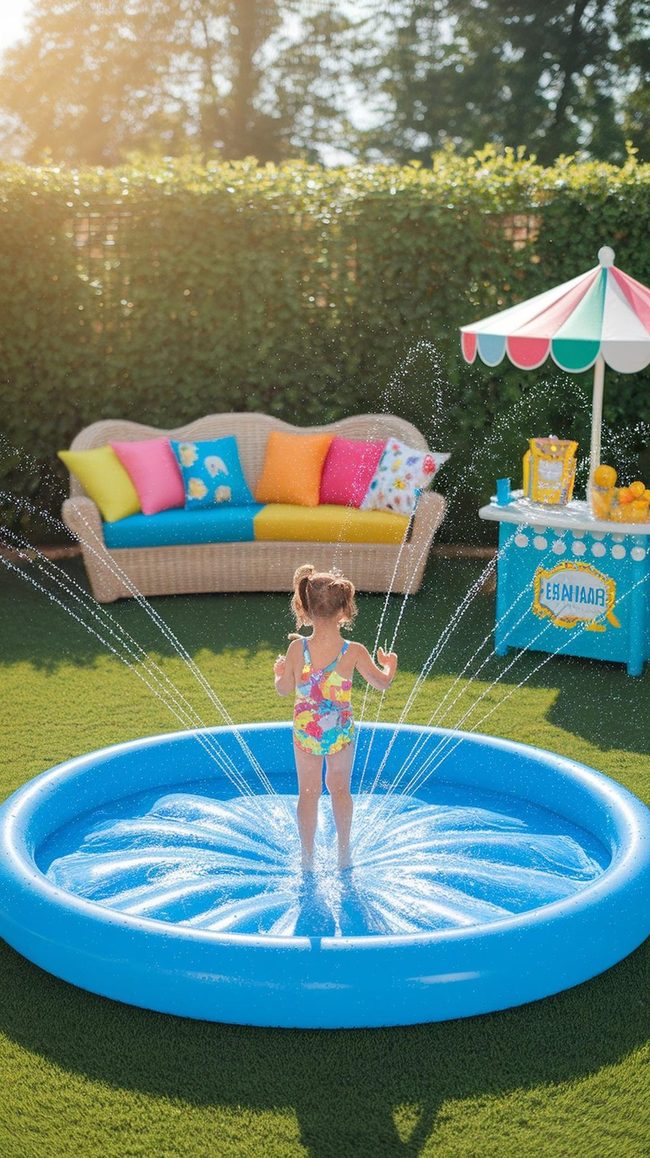 Splash Pad Water Station Outdoor Area
