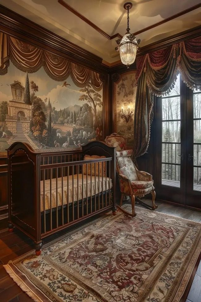 Wood And Pastoral Nursery Elegance