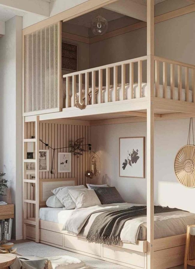 Lamp Oak Loft With Open Storage