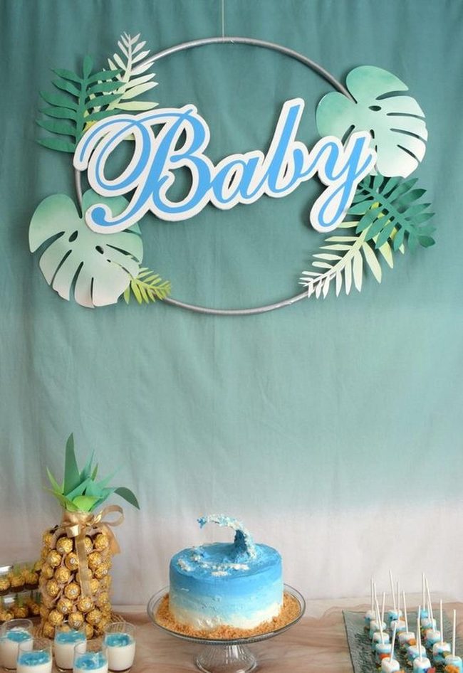Blue Pineapple Baby Celebration