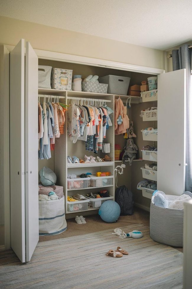 Baby Clothes Sorted By Size And Season