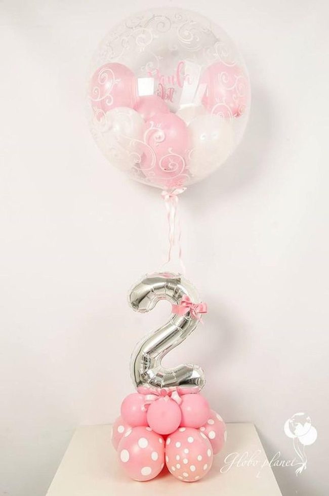 Pink And Silver Second Birthday