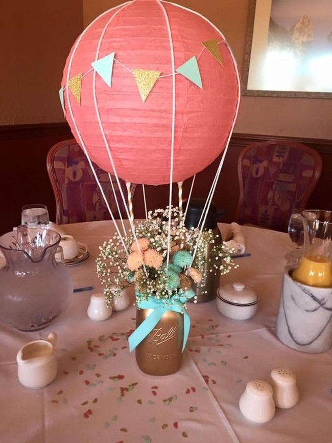 Golden Jar Florals With Paper Lanterns