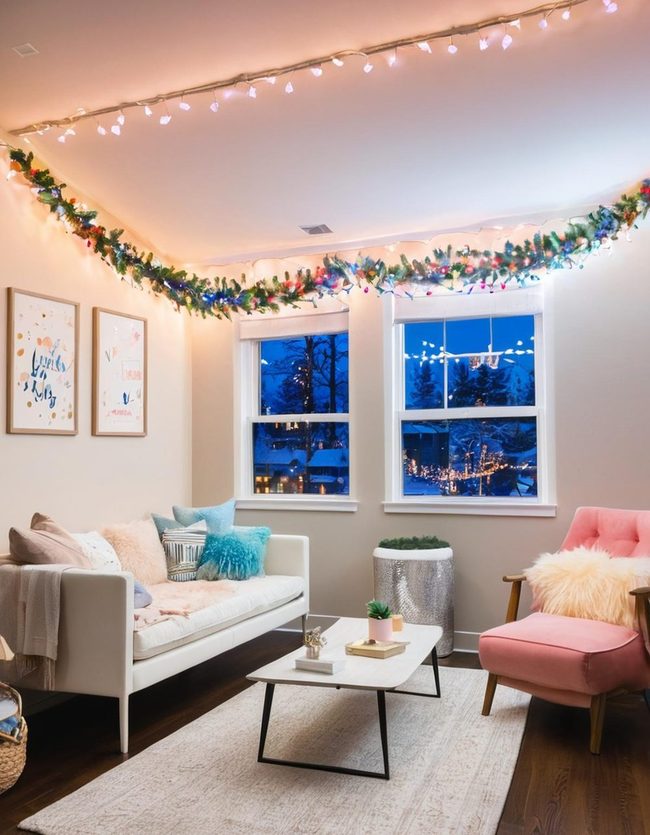 Twinkling Illumination Transform Dorm Walls