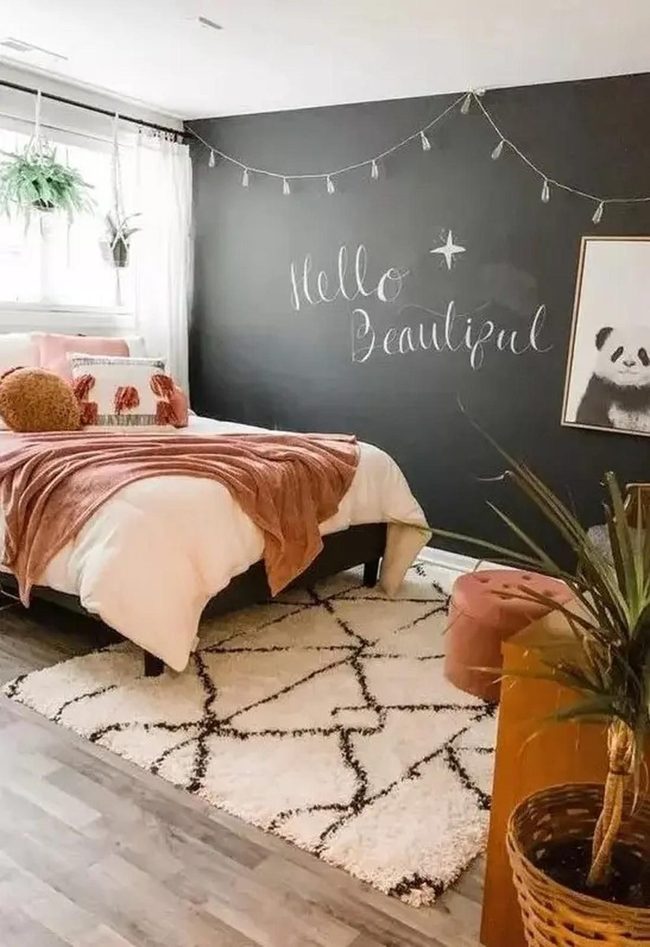 Fairy Lights Above Bed