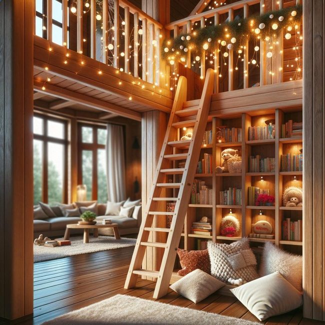 Elevated Reading Hideaway Among Branches