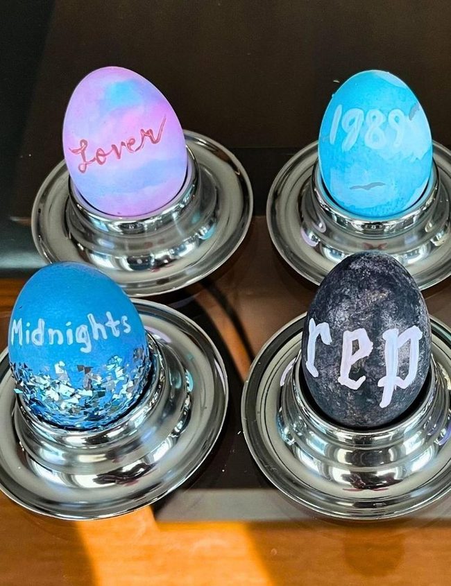 Zigzag Eggs In Spring Oranges And Teals