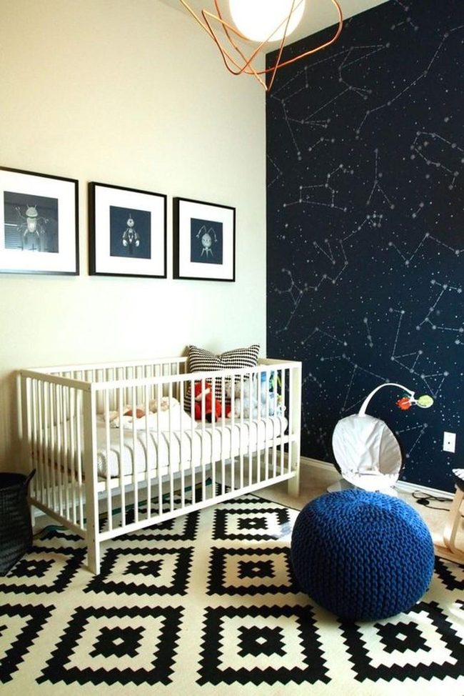 Black Stars Baby Bedroom