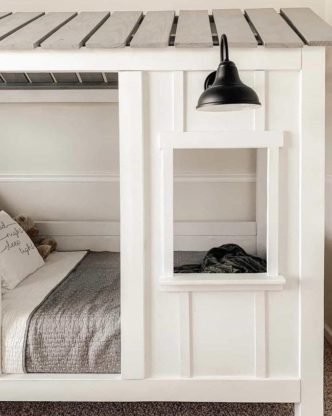 Gray Roof Bed Frame Statement