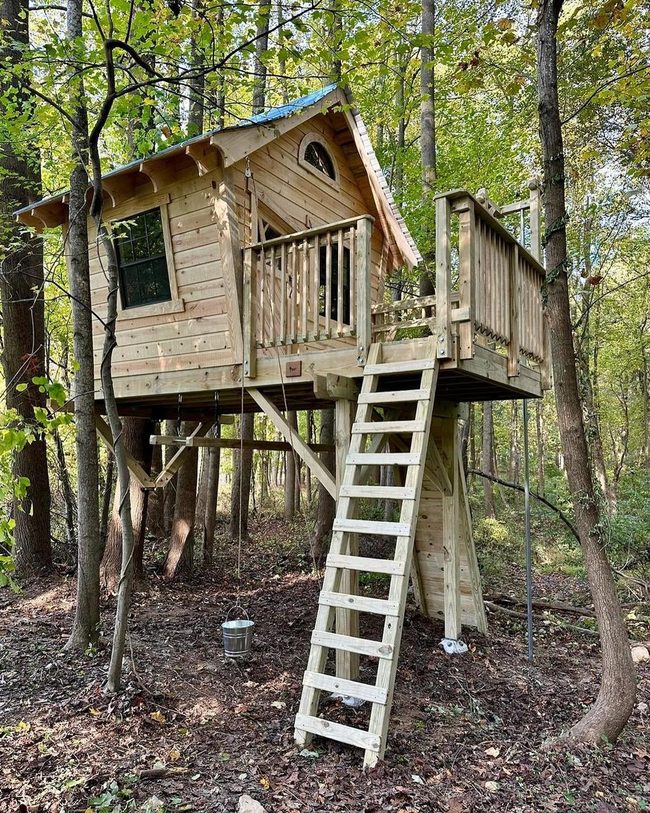 Wooden Treehouse Cottage Escape