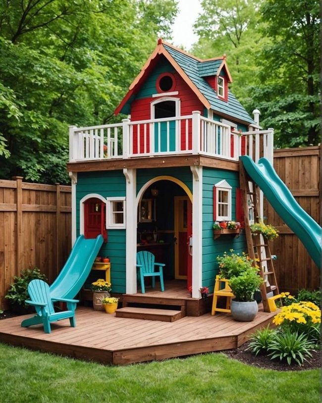 Wooden Castle for Backyard Dreams