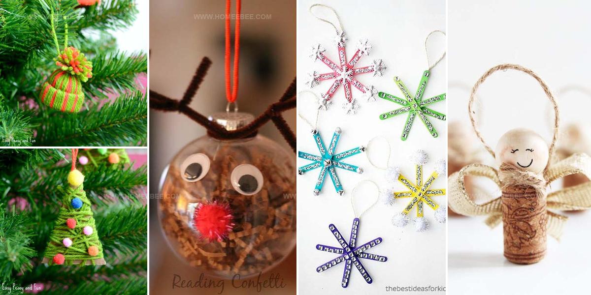 3573983 Dollar Store Kids Christmas Ornaments