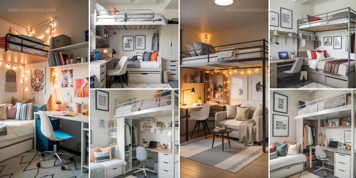2716203 Lofted Bed Dorm Room Ideas