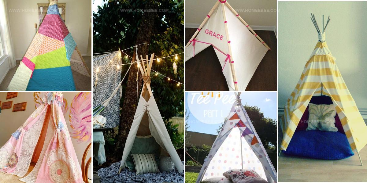 1180455 DIY Kids Teepee Tent Ideas