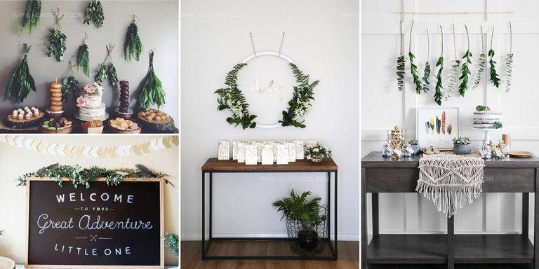 9108155 Greenery Baby Shower Decor Ideas