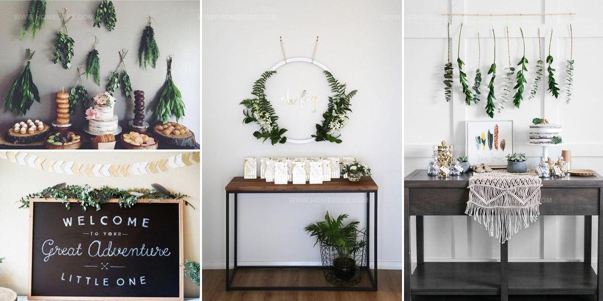 9108155 Greenery Baby Shower Decor Ideas