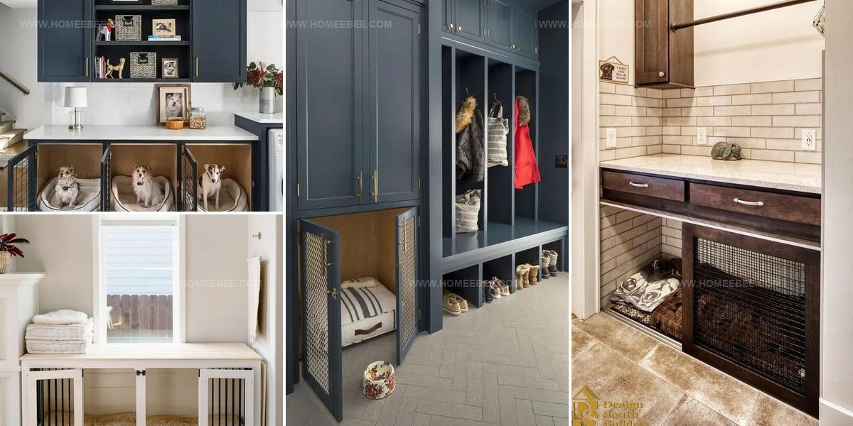 3342460 Built In Dog Crate Designs