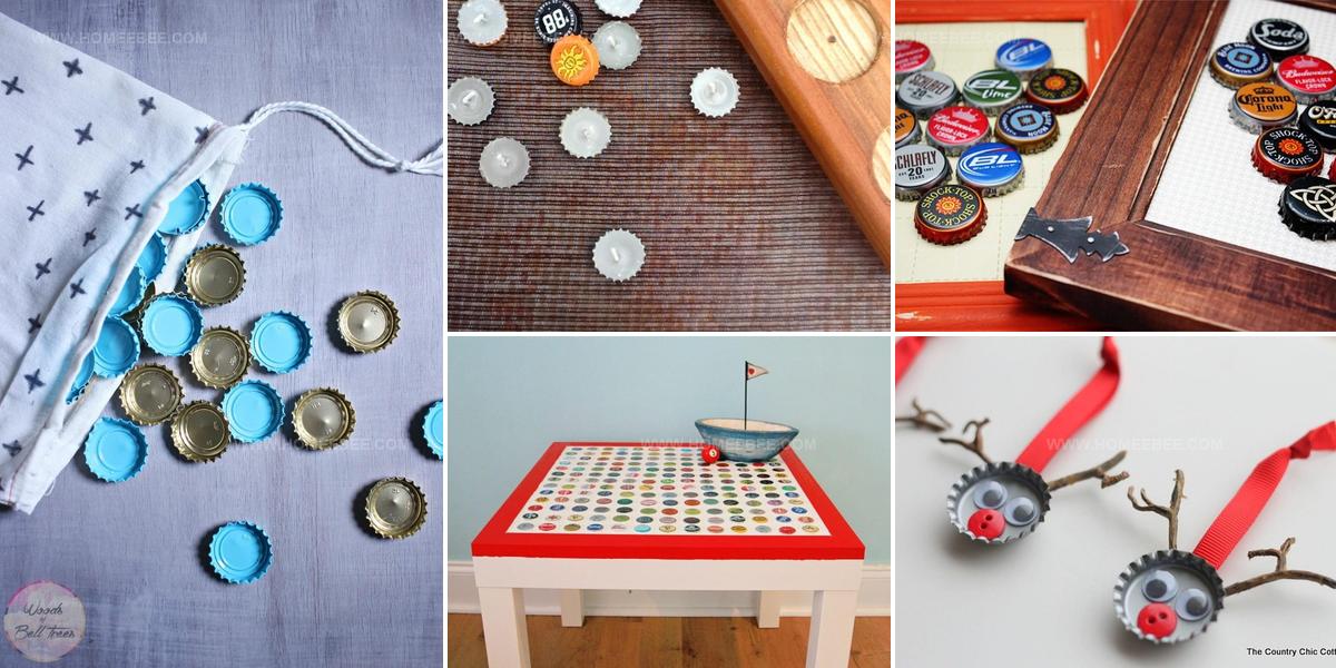 8853264 Bottle Cap Craft Ideas