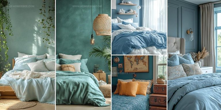 9997611 Blue Boho Girls Bedroom