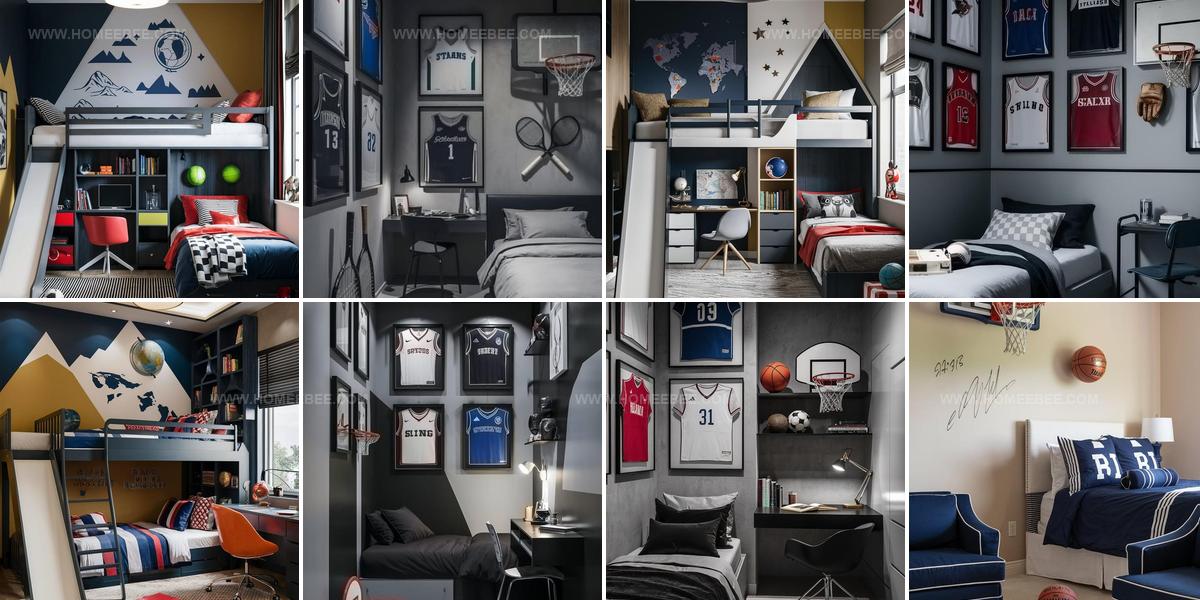 9284049 Sports Themed Bedroom Ideas For Boys
