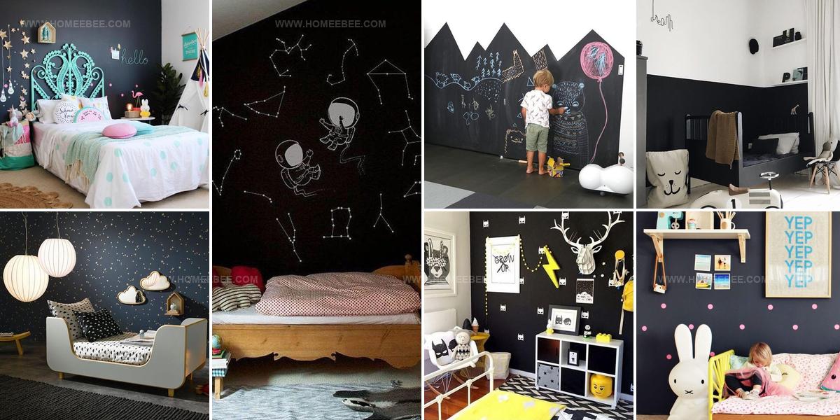 2304543 Kids Room Black Wall Ideas