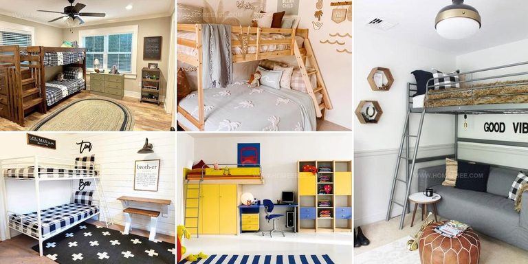 9803009 Shared Boys Bedroom Bunk Bed Ideas for Smart Spaces