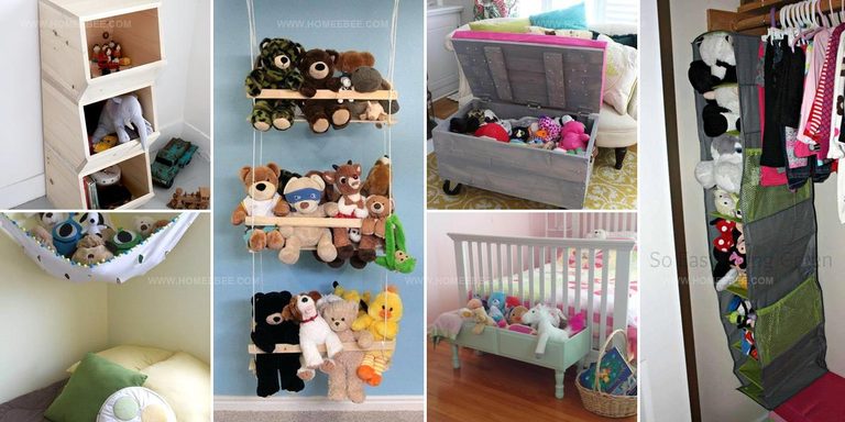 3966855 Kids Room Stuffed Animal Storage
