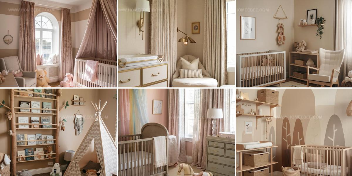 2971748 Beige Nursery Interior Ideas