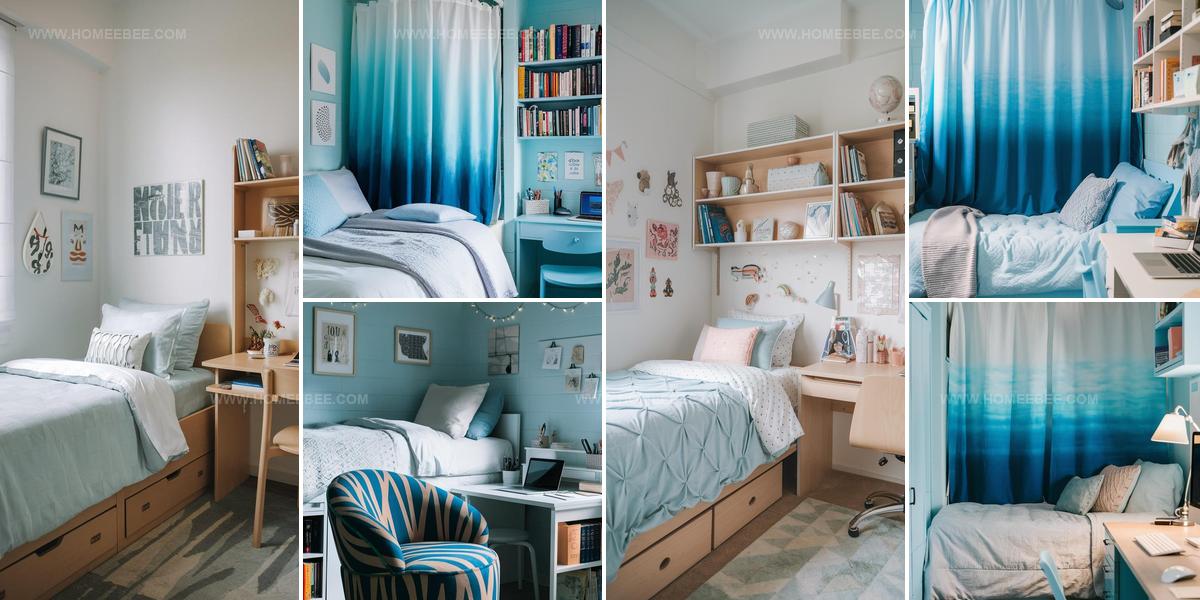 2303723 Light Blue Dorm Room Ideas