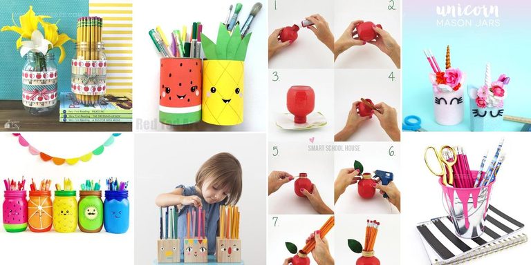 7933419 DIY Kids Pencil Holder Ideas