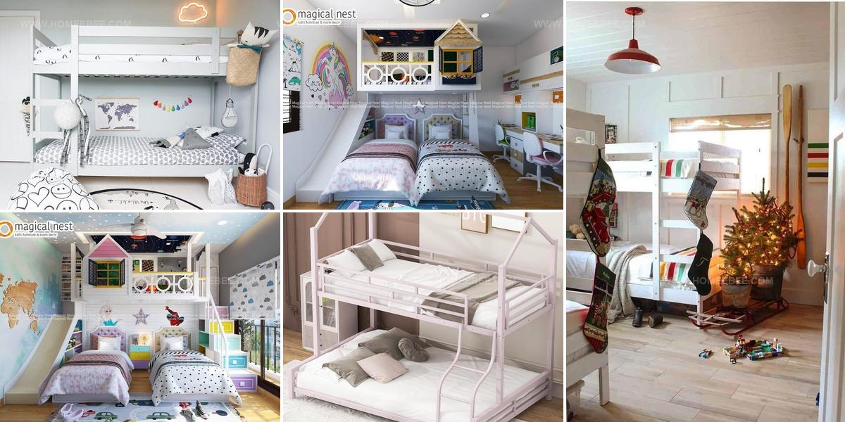 6999908 Shared Kids Bedroom Bunk Bed Ideas for Cozy Rooms