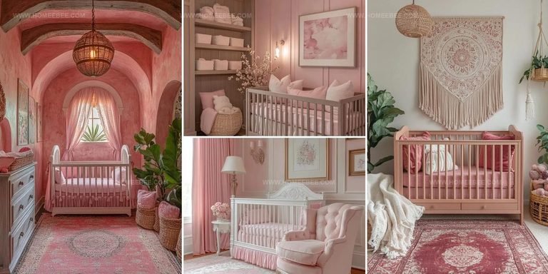 7574092 Sweet Pink Nursery Ideas