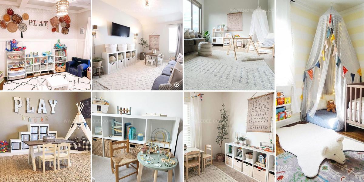 7343744 Neutral Playroom Ideas With Calm Cozy Style