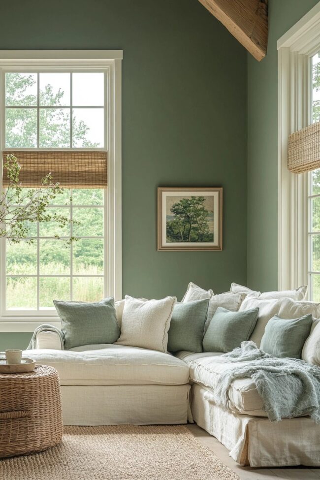 Natural Green Oasis with Plush Comfort