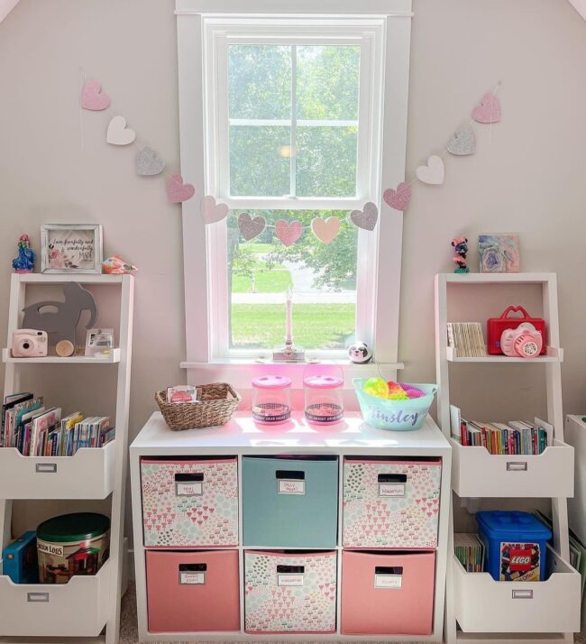 Charming and Functional Kids' Room Storage